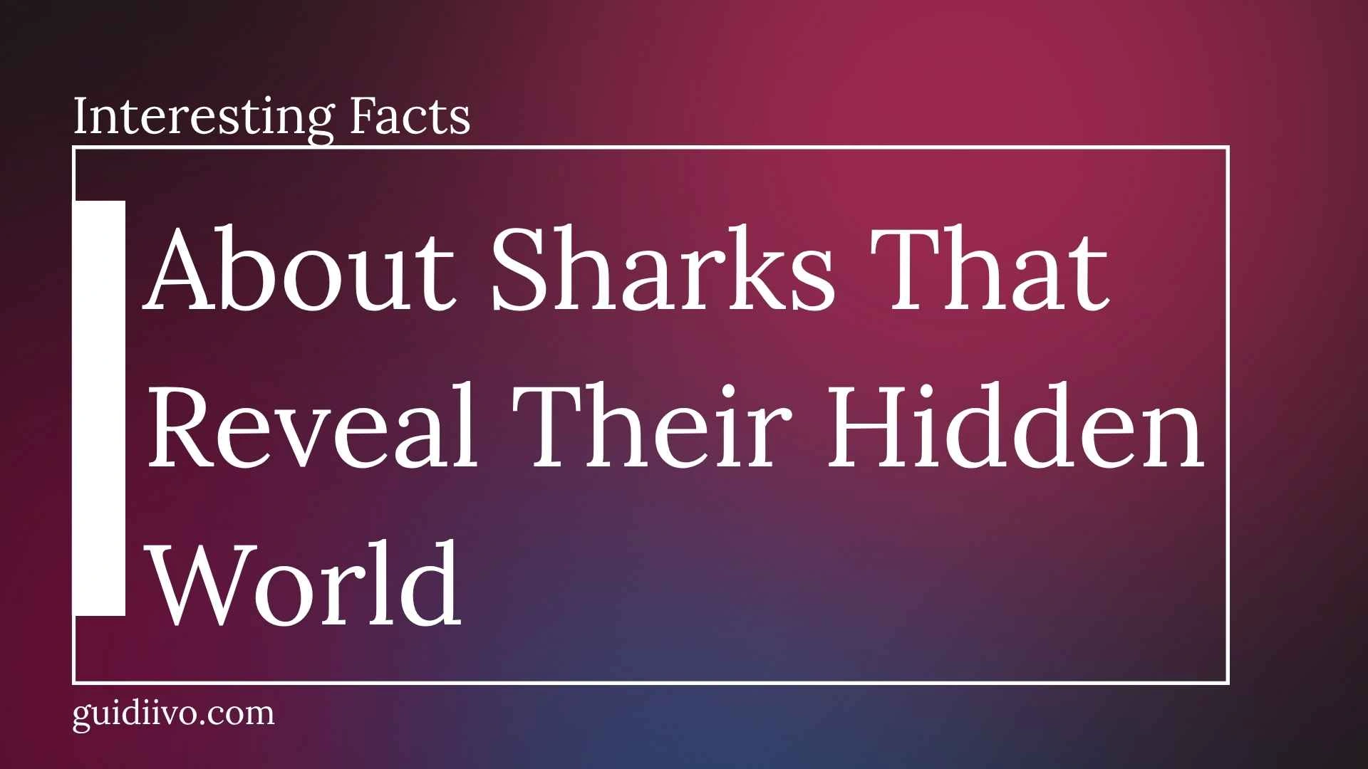 35 Interesting Facts About Sharks That Reveal Their Hidden World