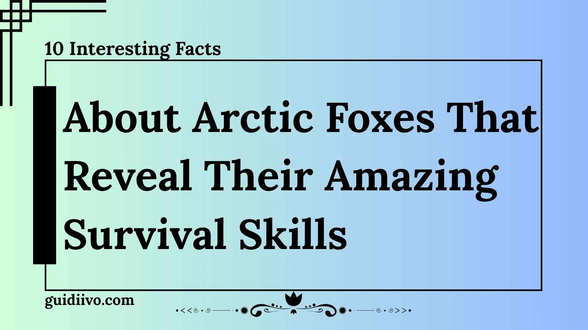 10 Interesting Facts About Arctic Foxes That Reveal Their Amazing Survival Skills